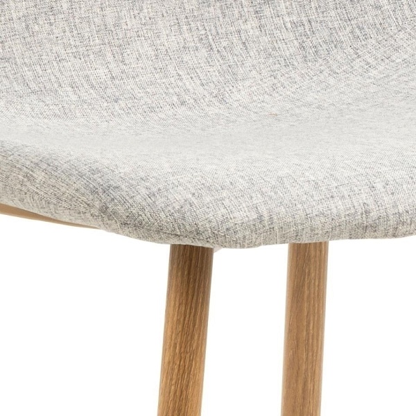 Krzesło Celia szare jasne/ naturalne - ACTONA